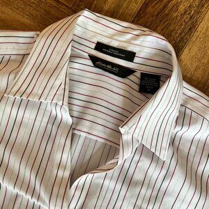 Women's Eddie Bauer Wrinkle Resistant Striped Shirt Size Petite XS